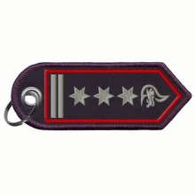 ANH-BW-27 Schulterklappen Schl�sselanh�nger Hauptrandmeister/-in als Abteilungskommandant/-in / Stel