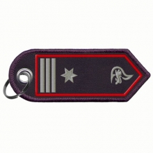 ANH-BW-29 Schulterklappen Schl�sselanh�nger Brandmeister/-in als Feuerwehrkomman