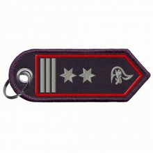 ANH-BW-30 Schulterklappen Schl�sselanh�nger Oberbrandmeister/-in als Feuerwehrko