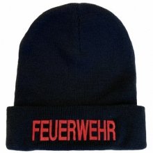 K7500 Strickm�tze mit Feuerwehr Bestickung