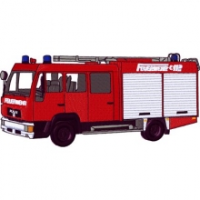 Feuerwehrmotiv MAN Schlingmann LF 8/6 gestickt