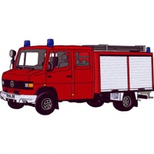 Feuerwehrmotiv Mercedes TSF-W gestickt Feuerwehrmotiv Mercedes TSF-W gestickt