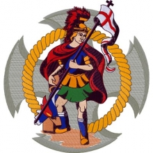 Feuerwehrmotiv St. Florian Dezent gestickt Feuerwehrmotiv St. Florian Dezent gestickt