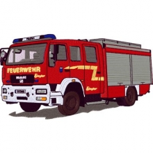 Feuerwehrmotiv Ziegler MAN gestickt Feuerwehrmotiv Ziegler MAN gestickt