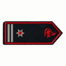 KL-BW-11 Schulterklappen Hauptl�schmeister als Stellv. Abteilungs Kommandant