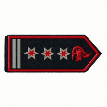 Schulterklappen Hauptl�schmeister als Abteilungs Kommandant / Stellv. FW