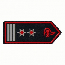 KL-BW-15 Schulterklappen Oberl�schmeister/-in als FW-Kommandant/-in