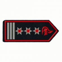 Schulterklappen Hauptl�schmeister/-in als FW-Kommandant/-in