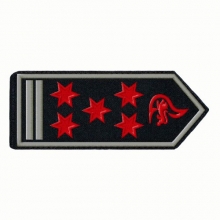 Schulterklappen  Hauptbrandmeister/-in BF als Abteilungskommandant/-in / Stellv.