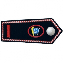 KL-NRW-7106-KF Schulterklappe Knopf Brandmeister als Kinderfeuerwehrwart