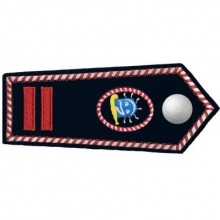 KL-NRW-7107-SKF Schulterklappe NRW mit Knopfverschluss Oberbrandmeister als Stadt Kinderfeuerwehrwart