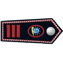 KL-NRW-7108-KF Schulterklappe NRW mit Knopfverschluss Hauptbrandmeister als Kinderfeuerwehrwart