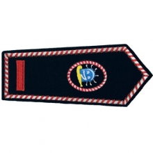 KL-NRW-8106-SKF Schulterklappe Klett Brandmeister als Stadt Kinderfeuerwehrwart