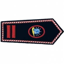 KL-NRW-8107-KF Schulterklappe NRW mit Klettverschluss Oberbrandmeister als Kinderfeuerwehrwart