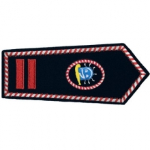 KL-NRW-8107-SKF Schulterklappe NRW mit Klettverschluss Oberbrandmeister als Stadt Kinderfeuerwehrwart