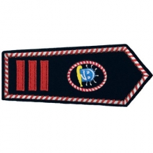 KL-NRW-8108-SKF Schulterklappe NRW mit Klettverschluss Hauptbrandmeister als Stadt Kinderfeuerwehrwart