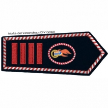 KL-NRW-8109-SJF Schulterklappe NRW mit Klettverschluss Hauptbrandm. Amtzulage als Stadt Jugendfeuerwehrwart