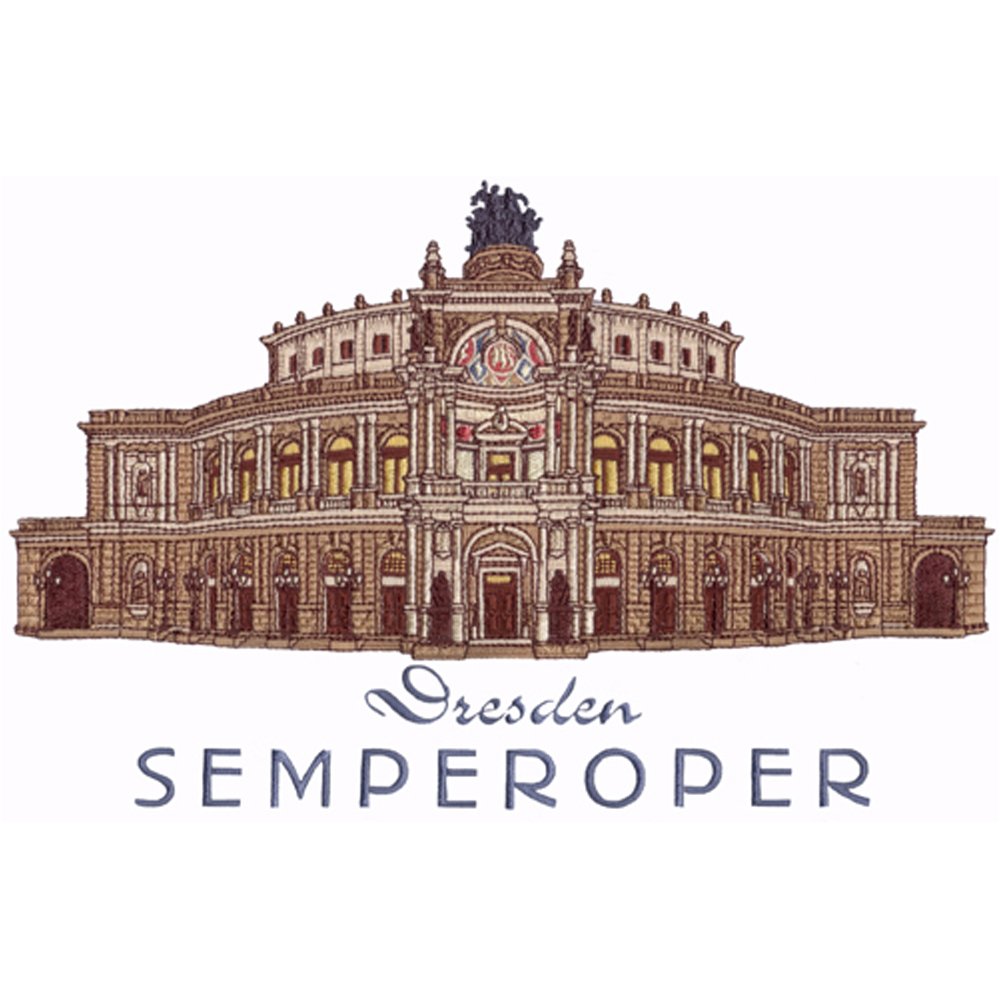 Dresdenmotiv Semperoper gestickt