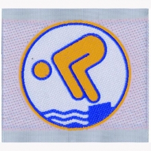 DSV Deutsches Jugendschwimmabzeichen gold gewebt/ Pack � 10 St�ck