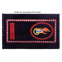Schulterschlaufe NRW<br>Brandmeister (BM) <br>als Jugendfeuerwehrwart (JF)<br>1 Balken rot Umrandung rot/silber<br>JF Logo Rand rot<br>Grundfarbe marine<Br><br>NACH NEUEM RUNDERLASS 2017