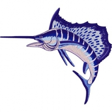 Angelmotiv -Salifish gro�- gestickt