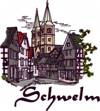 Schwelmmotiv - Altstadt - gestickt