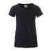 JN8007G Girl�s Basic-T BIO-Baumwolle Schwarz
