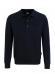 Pocket-Polo-Sweatshirt Premium Schwarz