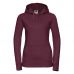 265F Autenthic Damen Kapuzen Sweat Burgunder