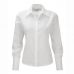 J956F Russell Damenbluse langarm - b�gelfrei Wei�