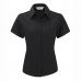 J957F Russell Damenbluse kurzarm - b�gelfrei Schwarz