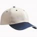 Cap MB024 mit Ziernaht Beige/Navy/Beige
