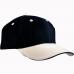 Cap MB024 mit Ziernaht Black/Beige/Black
