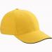 Cap MB024 mit Ziernaht Gelb/Navy
