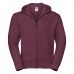 266M Autenthic Herren Kapuzen Sweat Jacke Burgunder