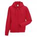 266M Autenthic Herren Kapuzen Sweat Jacke Classisches Rot